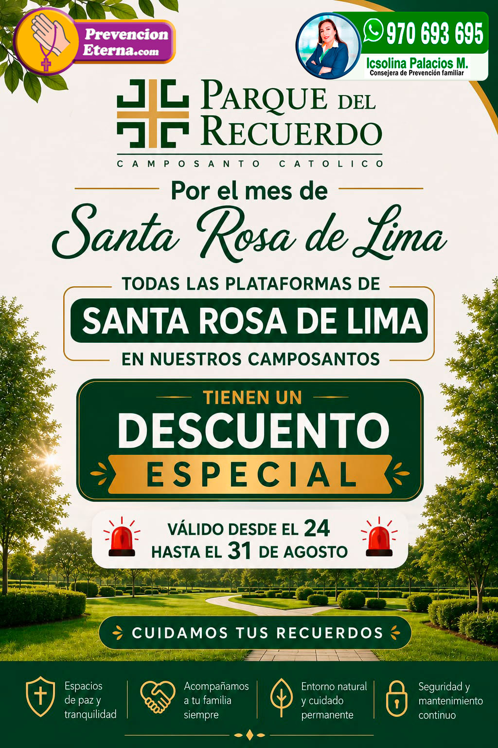 Descuentos Especiales Parque del Recuerdo