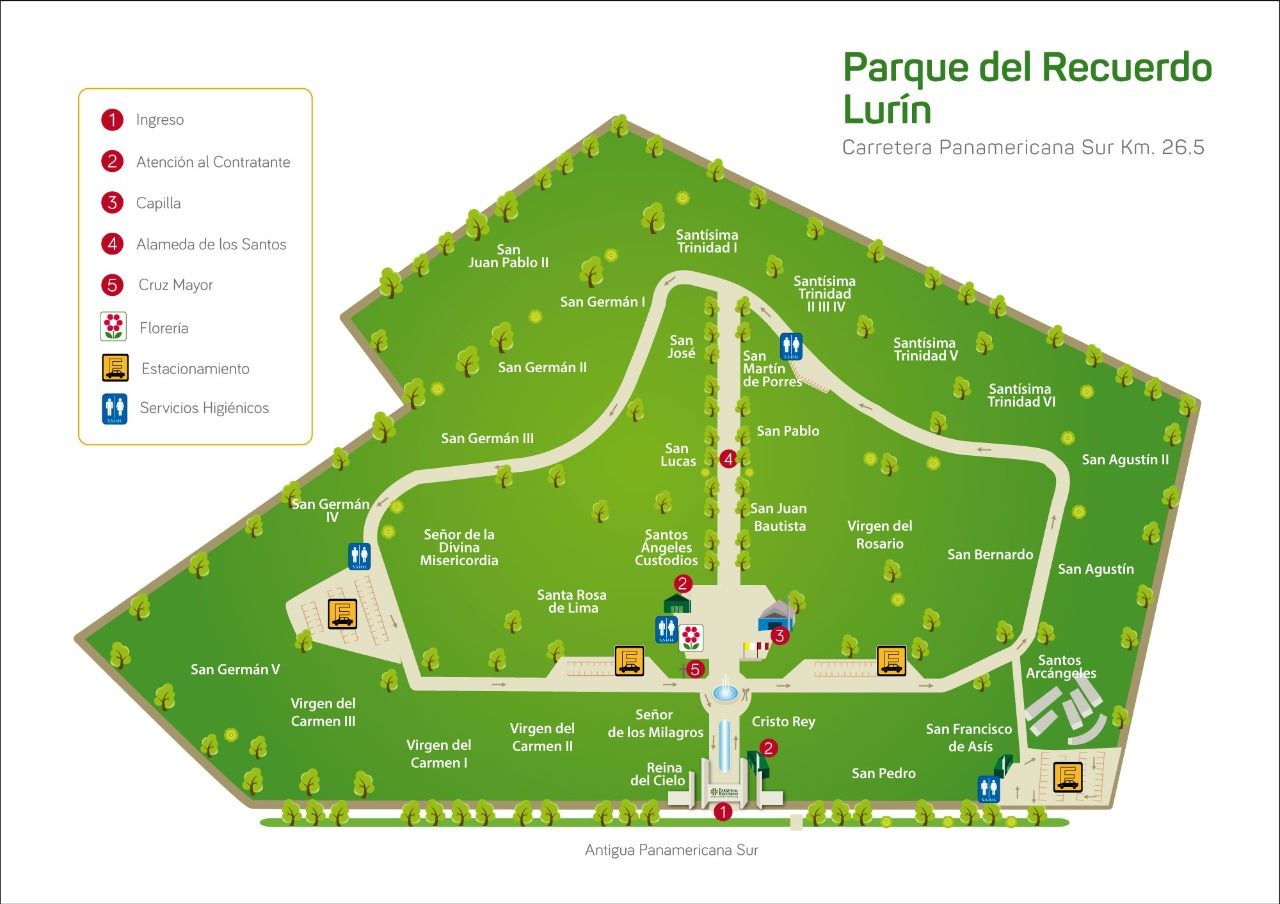 Plano Camposanto Lurin1 de Parque del Recuerdo