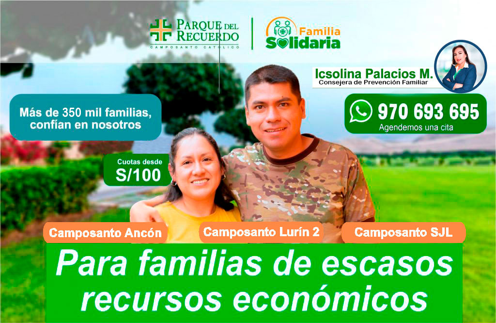 Programa Familia Solidaria de Parque del Recuerdo-970693695 Icsolina Palacios