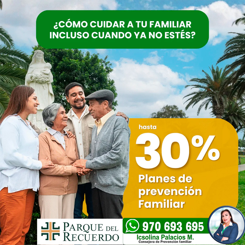 Como cuidar a tu familiar incluso cuando ya no estés - Parque del Recuerdo 970693695